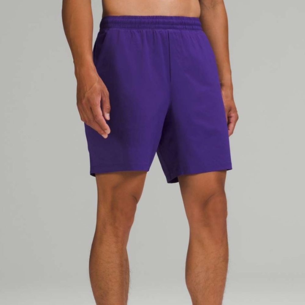Lululemon Pace Breaker Lined Short 7" Petrol Purple mens size medium